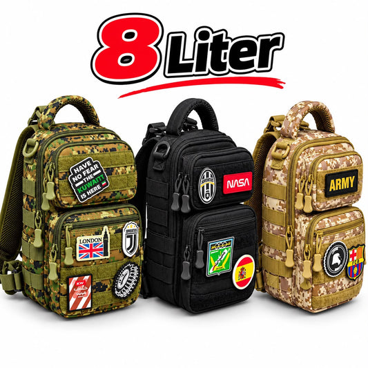 8L Velcro Backpack – Compact, Stylish & Customizable