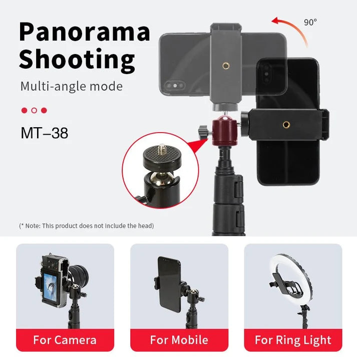 Jmary MT-38 Adjustable Tripod Selfie Stick Stand 168cm