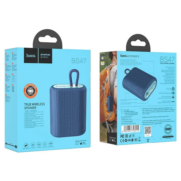Hoco BS47 Uno sports BT speaker - Navy blue