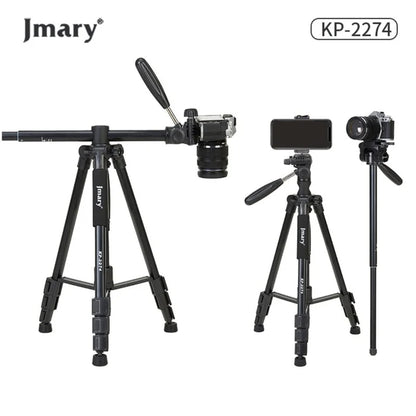 Jmary KP-2274 Professional 4-Section Aluminum Tripod with Horizontal Axis