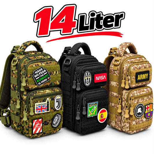 14L Velcro Backpack – Spacious, Stylish & Customizable