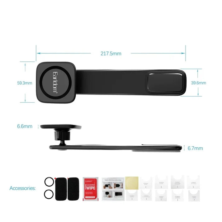 Earldom ET-EH229 Magnetic Car Phone Holder – Bendable Suction Mount