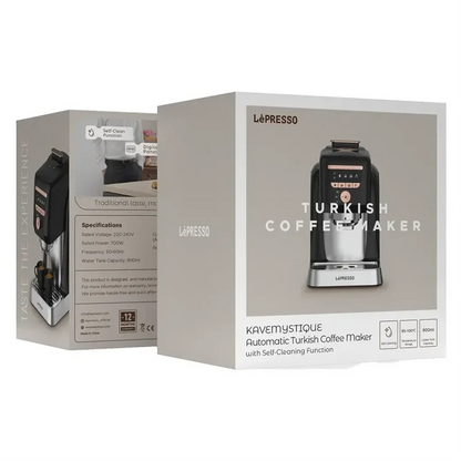 Lepresso KaveMystique Automatic Turkish Coffee Maker — 800ml, 700W, Self-Cleaning