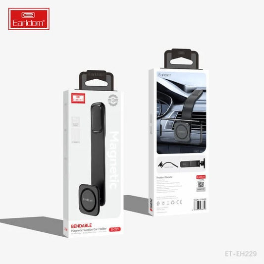Earldom ET-EH229 Magnetic Car Phone Holder – Bendable Suction Mount