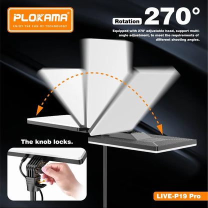 PLOKAMA LIVE P19 Pro 80W RGB LED Fill Light Studio Panel