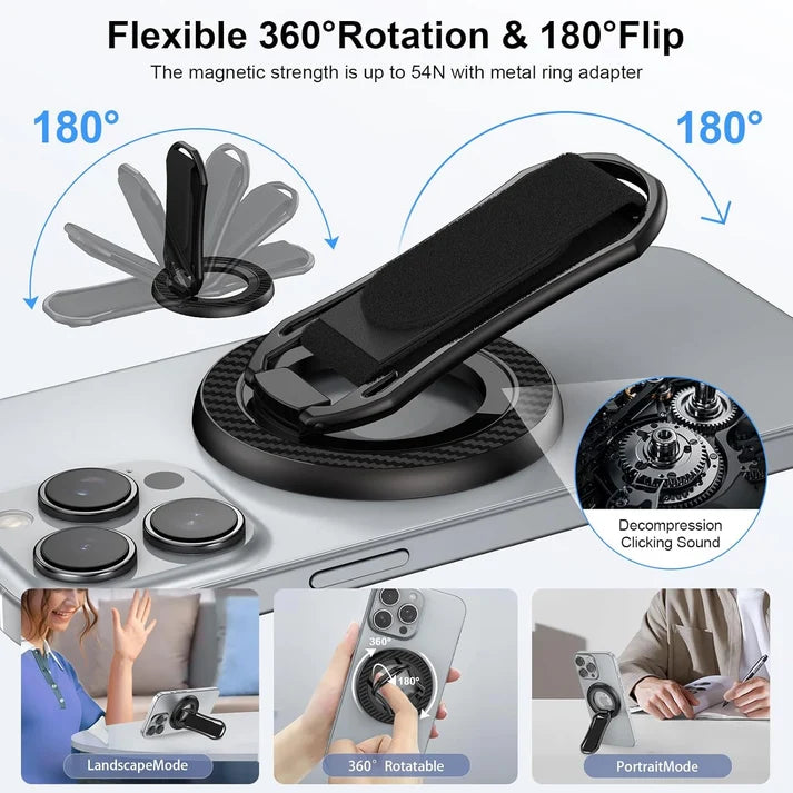 GRIP WITH KICKSTAND and FABRIC HOLDER