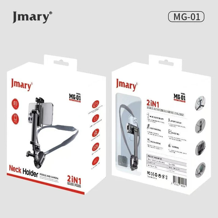 Jmary MG-01 2-in-1 Neck Phone & Action Camera Holder