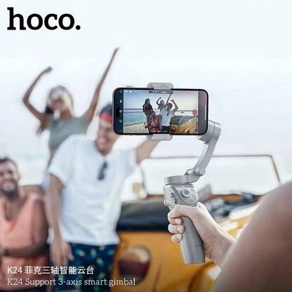 Hoco K24 Intelligent Tracking 3-Axis Gimbal — Anti-Shake Stabilizer