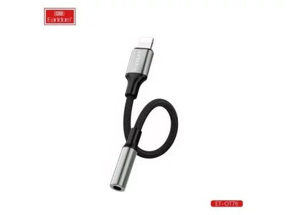Earldom Lightning to 3.5mm Adapter (Black)- ot76
