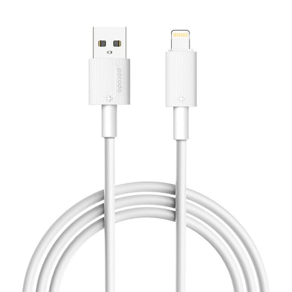Porodo USB-A to Lightning Durable Charging Cable – White