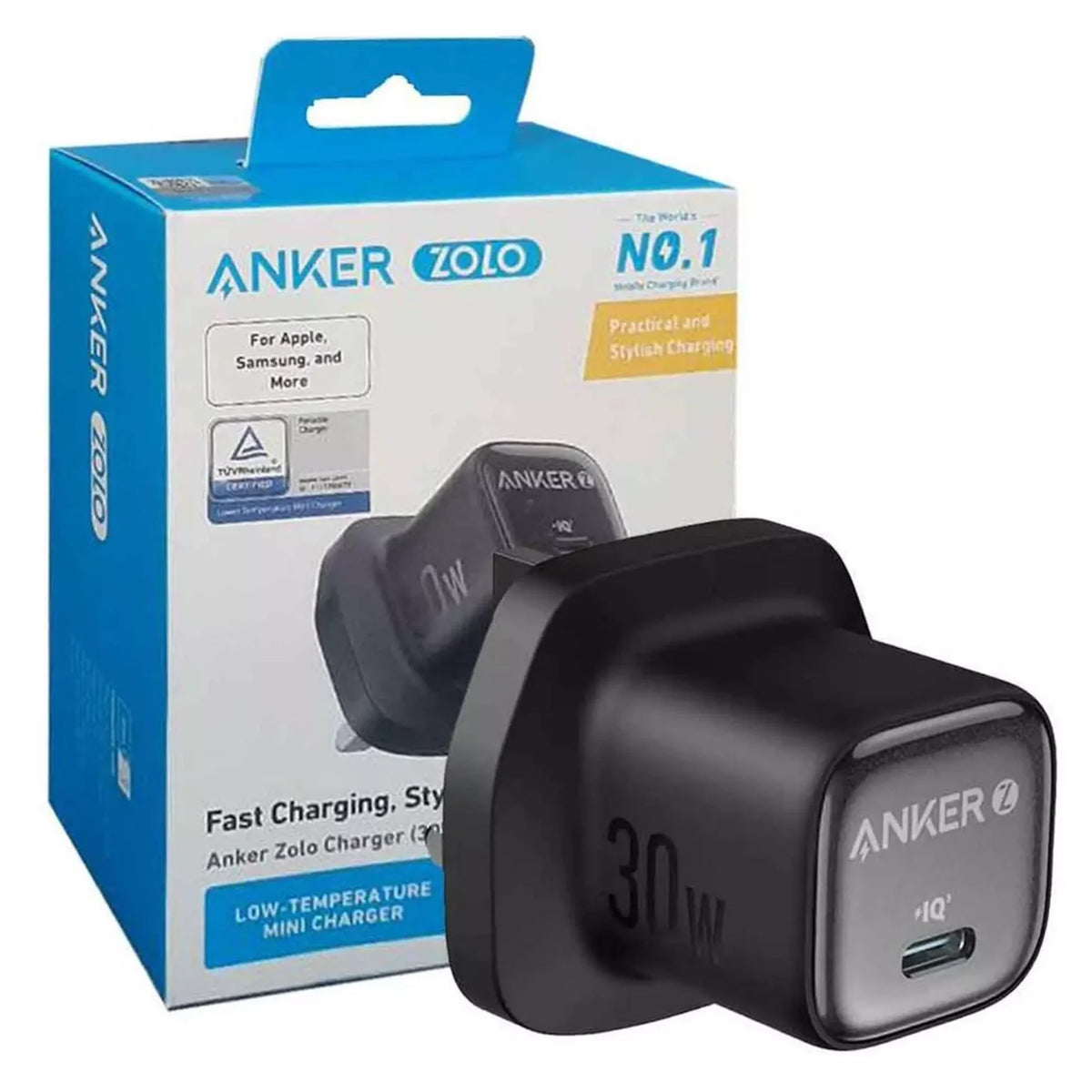 Anker Charger, USB-C Port, 30W, A2698K11 – Black