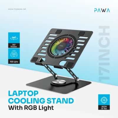 Pawa Laptop Cooling Stand with RGB Light