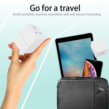 محول قابس عالمي LDNIO Z4 مع دبوس المملكة المتحدة/الاتحاد الأوروبي/الولايات المتحدة/أستراليا ومقبسين عالميين