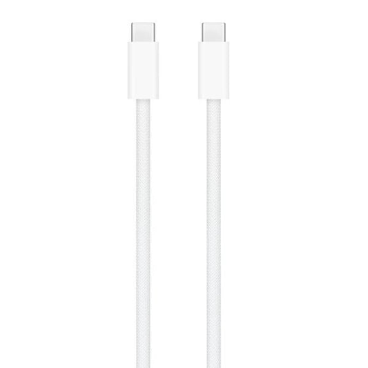 كابل شحن منسوج USB-C إلى USB C بقوة 240 وات من Apple بطول 2 متر - أبيض