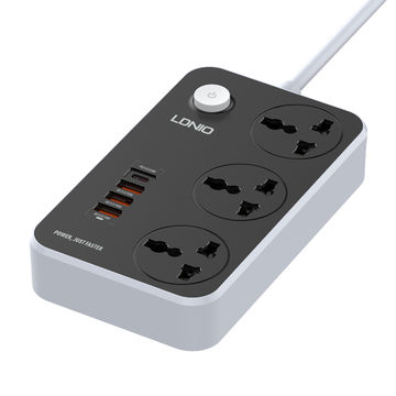 LDNIO 3 Power Socket & 3.0 USB with 20W (SC3412)