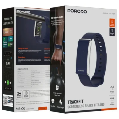 Porodo Trackfit Smart Fitness Band – Blue