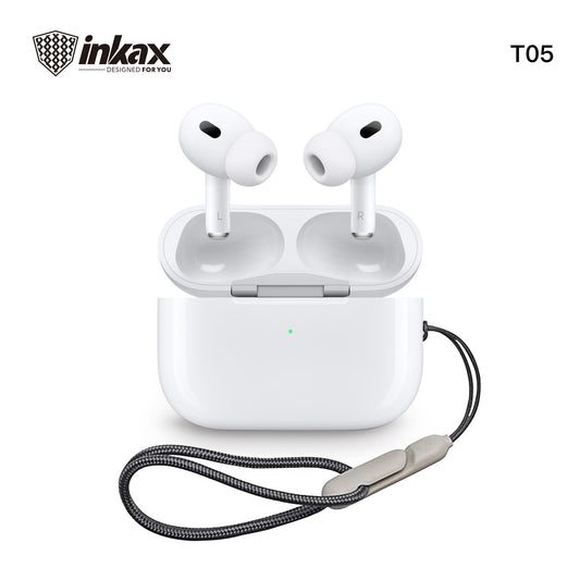 TWS TW05 WIRELESS EARPHONES – 300MAH BATTERY CASE, ROPING ARRANGEMENT