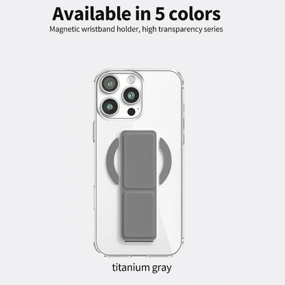 MagSafe Stand Case with Foldable Wristband Grip – Magnetic Wireless Charging Compatible