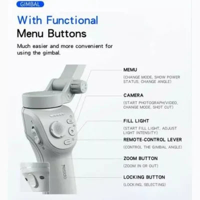 Yesido SF18 Phone Stabilizer Three-Axis Anti-Shake Handheld Gimbal