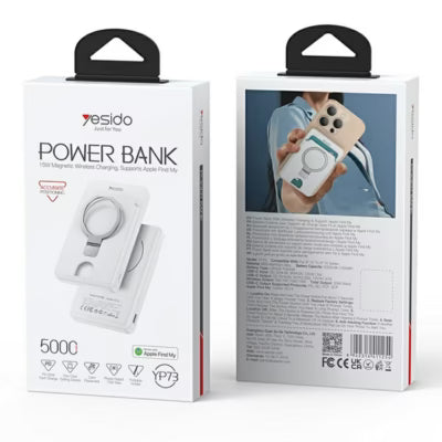 Yesido YP73 5000mah Wireless Power Bank 15W Fast Charging With Stand & Locator