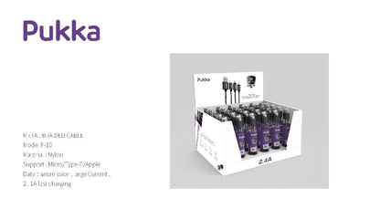 PUKKA PC BOX (10 PCS APPLE IOS CABLE & 5 PCS