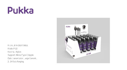 PUKKA PC BOX (10 PCS APPLE IOS CABLE & 5 PCS