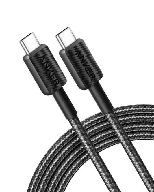 Anker 322 USB-C to USB-C Cable Braided (1.8m/6ft) – Black
