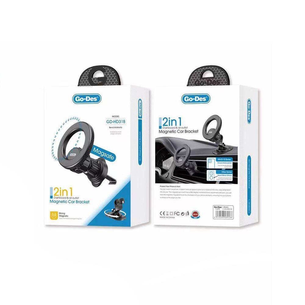 GO-DES 2-IN-1 MAGNETIC CAR BRACKET