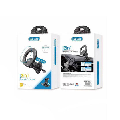 GO-DES 2-IN-1 MAGNETIC CAR BRACKET