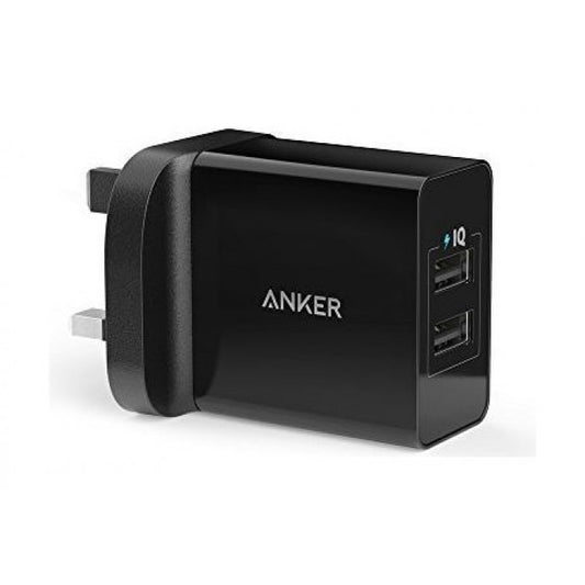 Anker 24W 2-Port USB Charger – Black
