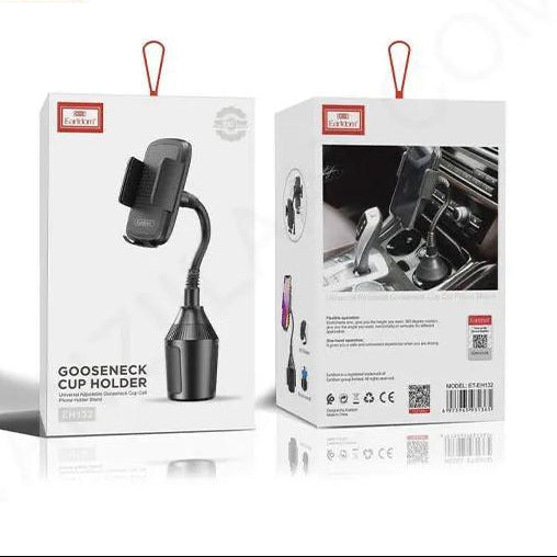 Earldom gooseneck cup holder packaging on a white background