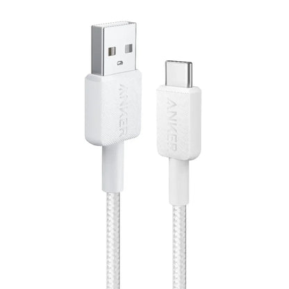 ANKER 322 USB-A TO USB-C CABLE BRAIDED (0.9M/3FT) – WHITE