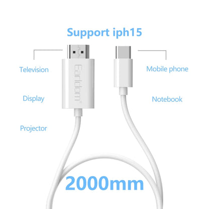 Earldom USB-C to HDMI Cable – 4K@60Hz, 2M, ET-W32