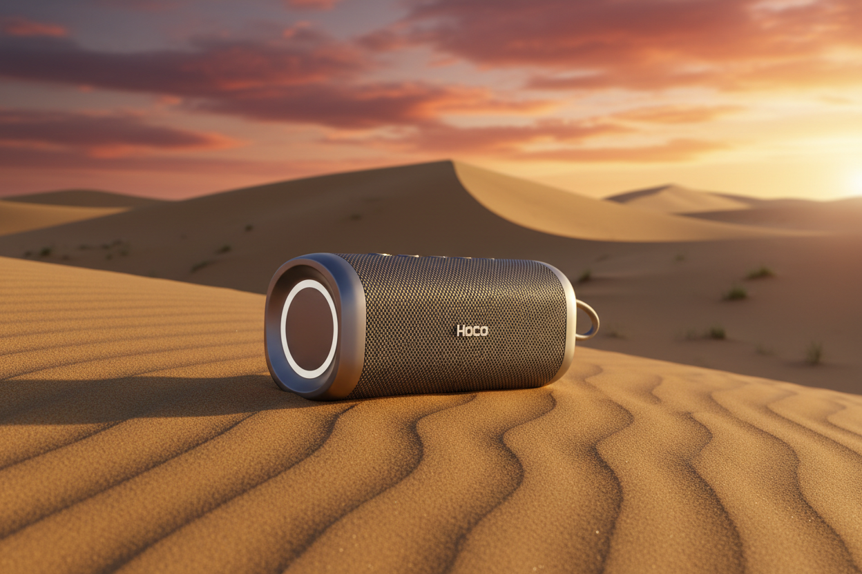 hoco bluetoooth specker at desert safari