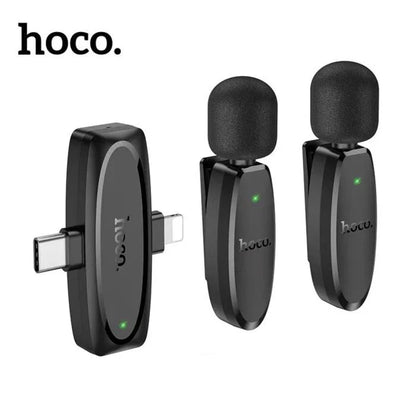 HOCO L15 DUAL LAVALIER MICROPHONE TYPE-C & Lightening