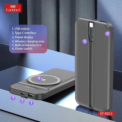 EARLDOM® PD13 WIRELESS POWER BANK 10000MAH